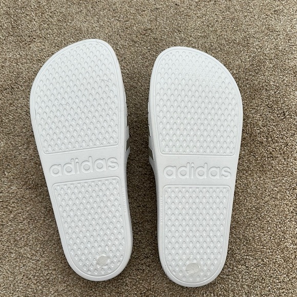New Adidas White and Gray Slide Sandals - Picture 4 of 4